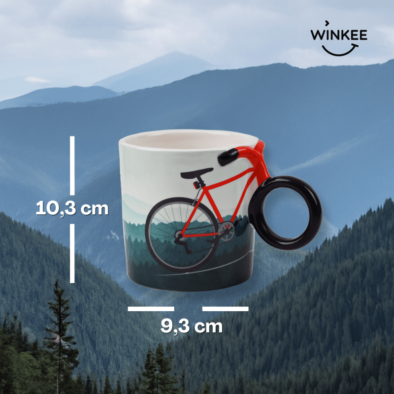 Winkee - Fahrrad Kaffeetasse | Die stylische Keramiktasse - Geschenkebuddy