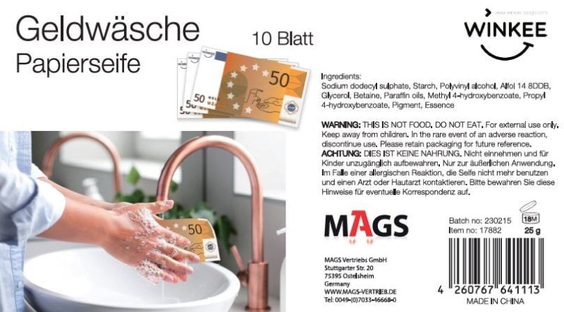 Winkee - Geldwäsche Seife