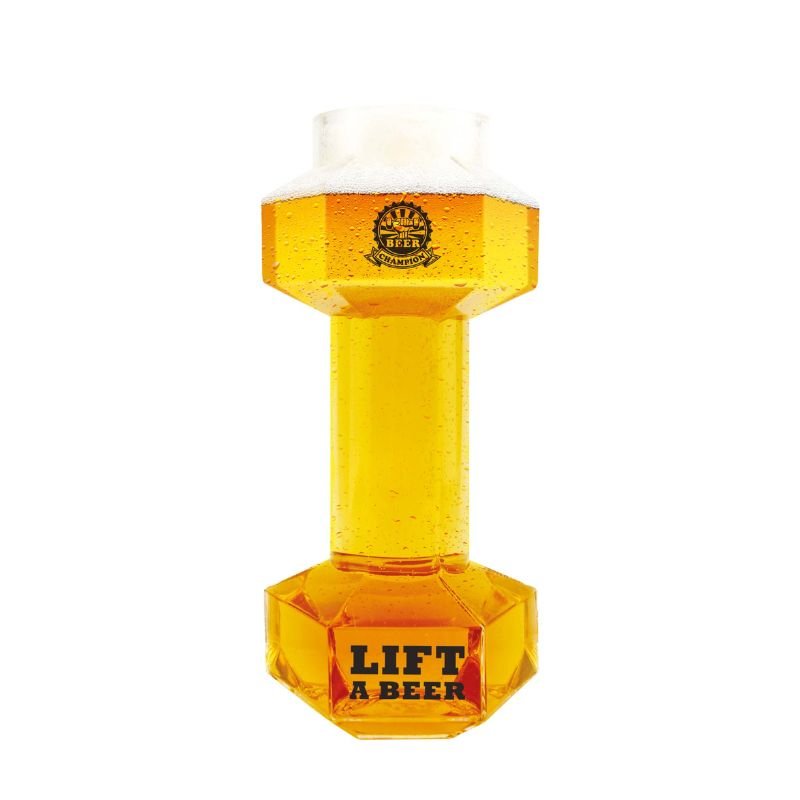 Winkee - Hantel Bierglas - Das Fitnessstudio für Bierliebhaber - Geschenkebuddy