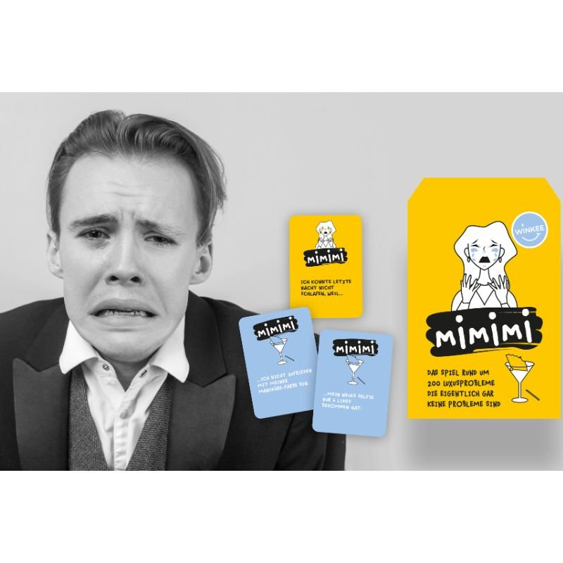 Winkee - Mimimi - Das Quiz Kartenspiel der Luxusprobleme - Geschenkebuddy