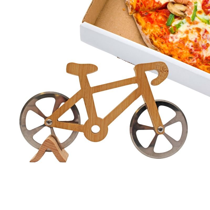 Winkee - Pizzaschneider als Fahrrad aus Holz - Geschenkebuddy