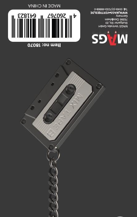 Winkee Rocks - Retro Kassette Schlüsselanhänger - Geschenkebuddy