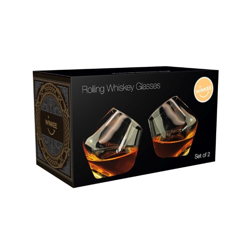 Winkee - Rollende Whiskeygläser 2er Set - Geschenkebuddy