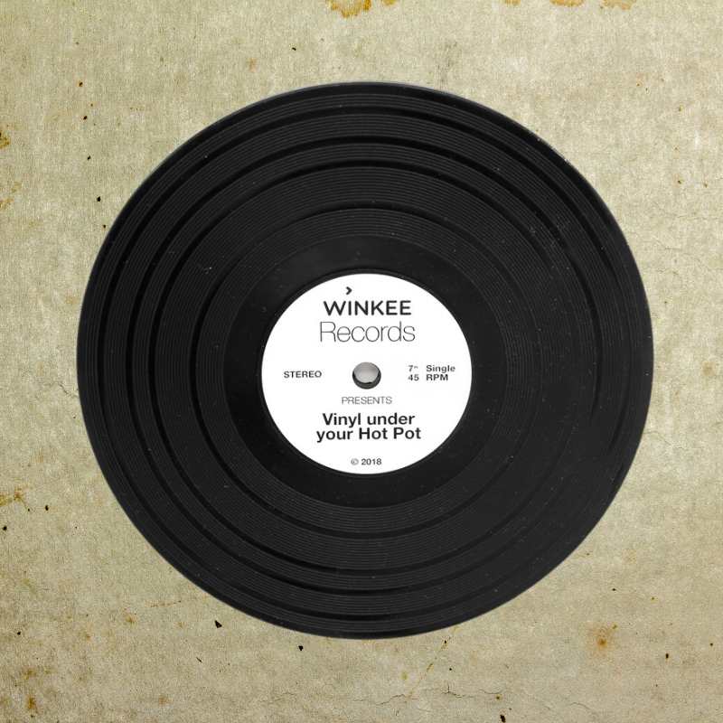 Winkee - Schallplatten Topfuntersetzer - Geschenkebuddy