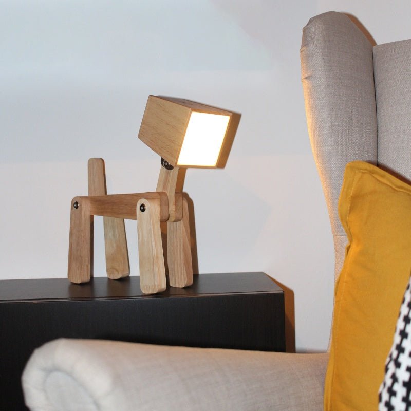 Winkee - Tierische Tischleuchten | Dimmbare LED Lampen mit Touch-Funktion und Akkubetrieb Charlie