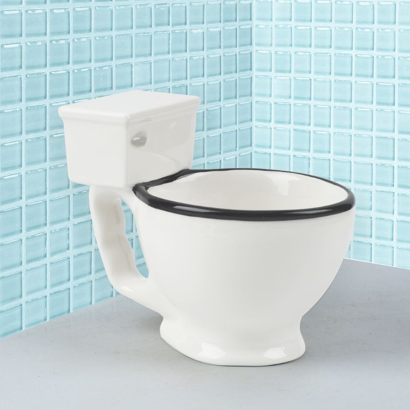 Winkee - Toiletten Becher - Toiletten Kaffeetasse - 350ml - Geschenkebuddy