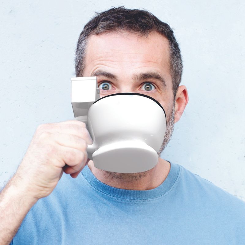 Winkee - Toiletten Becher - Toiletten Kaffeetasse - 350ml - Geschenkebuddy