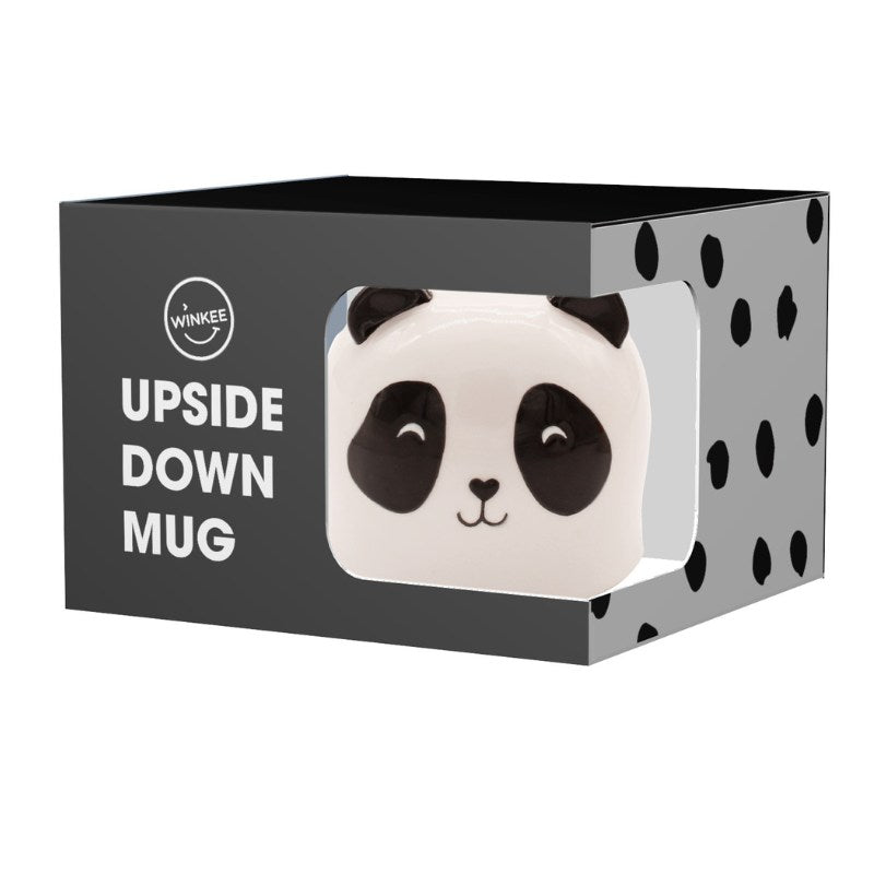 Winkee - Upside Down Kaffeebecher - Kaffeetasse - Panda - Geschenkebuddy