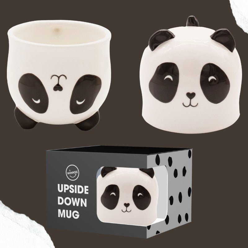 Winkee - Upside Down Kaffeebecher - Kaffeetasse - Panda - Geschenkebuddy