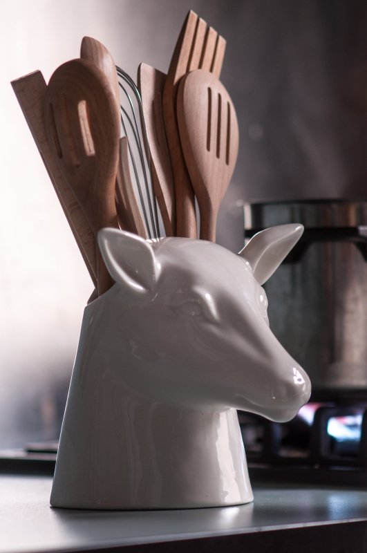 Küchenutensilienhalter Hirsch | Stag Head Utensil Holder 🦌 - Geschenkebuddy