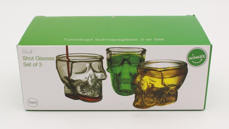 Totenkopf Schnapsgläser - 4 - er Set - Geschenkebuddy