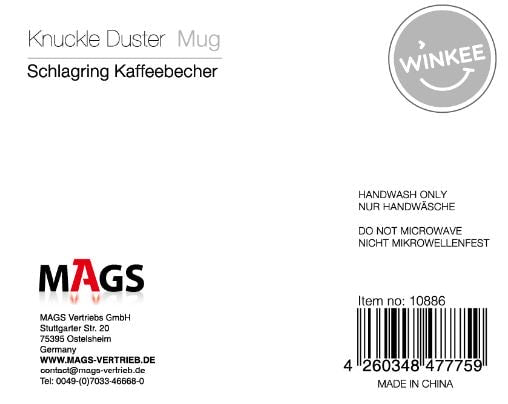 Schlagring Kaffeebecher | Knuckleduster Mug