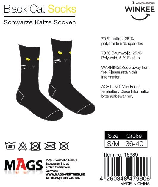 Schwarze Katze Socken | Black Cat Socks 😻