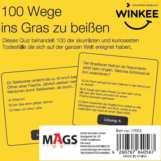 Winkee - 100 Wege ins Gras zu beißen