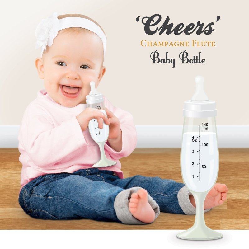 Baby Flasche Sektglas - Geschenkebuddy