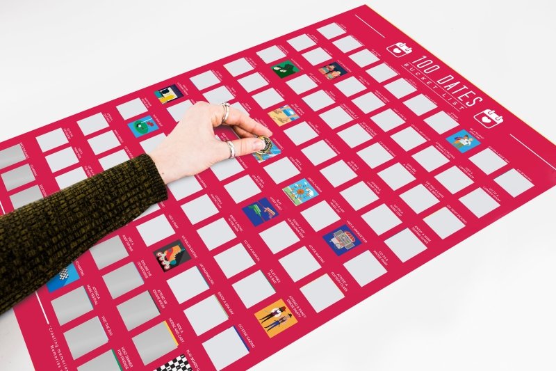 Bucket List Poster - 100 Date Ideen