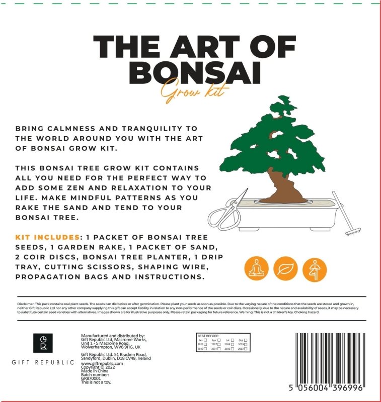 Die Kunst des Bonsai Pflanzset 🌳 - Geschenkebuddy