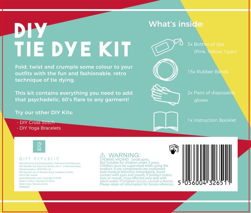 DIY - Batik Set | DIY Tie Dye Set - Geschenkebuddy