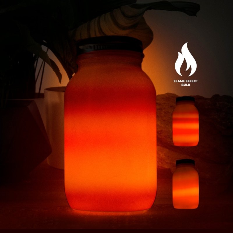 Feuer im Glas Laterne - solarbetrieben | Fire Catcher Lantern - Geschenkebuddy