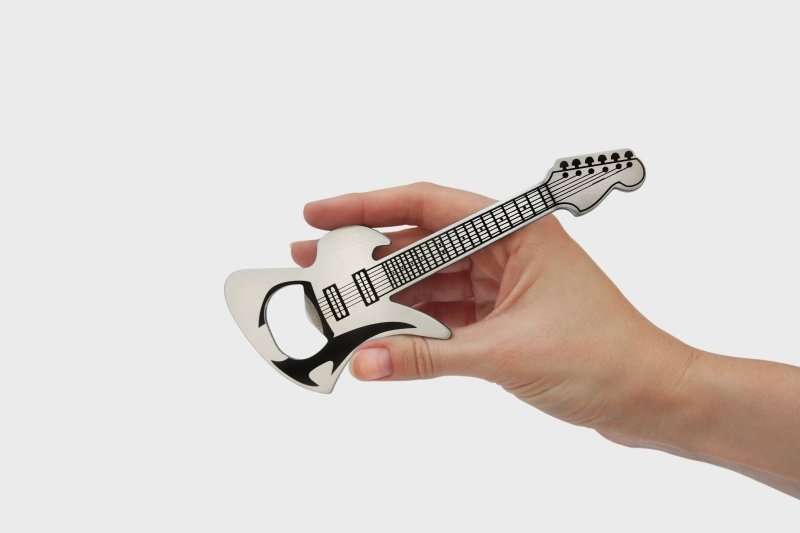 Flaschenöffner Gitarre | Guitar Bottle Opener Keychain 🎸 - Geschenkebuddy