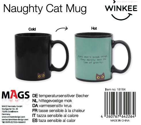 Freches Kätzchen Kaffeebecher - Geschenkebuddy