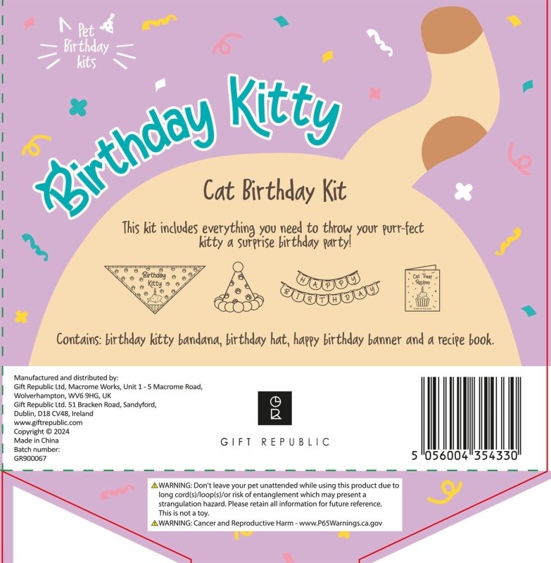 Geburtstagsset für Katzen - Geschenkebuddy