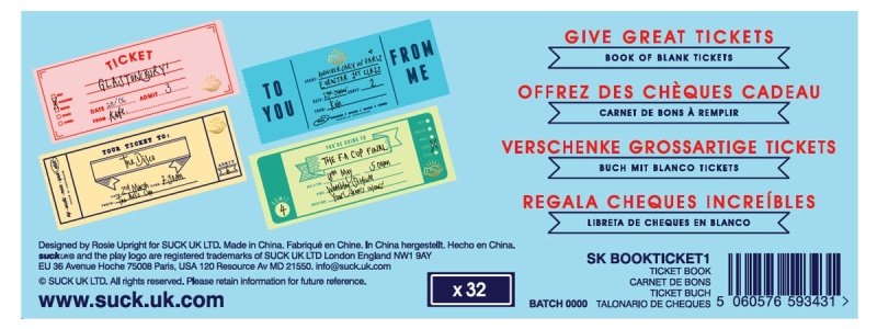 Gutscheinheft Ticket | Ticket Book 🛫 - Geschenkebuddy