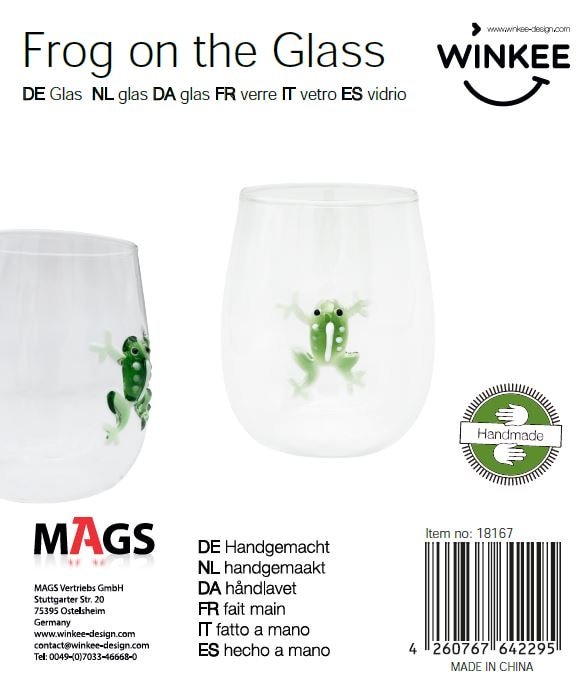 Handgemachte Gläser Frosch - Geschenkebuddy