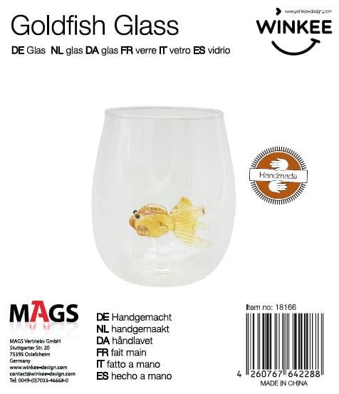 Handgemachte Gläser Goldfisch - Geschenkebuddy