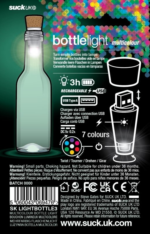 LED Flaschenlichter mit Akku und USB Anschluss | Bottle Light 🍾 - Geschenkebuddy