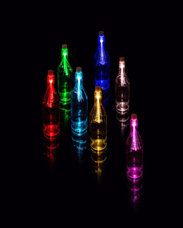 LED Flaschenlichter mit Akku und USB Anschluss | Bottle Light 🍾 - Geschenkebuddy