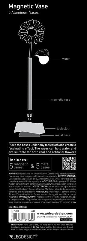 Magnetische Vasen | 5 Stück - Geschenkebuddy