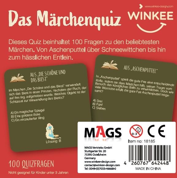 Märchen Quiz - Geschenkebuddy