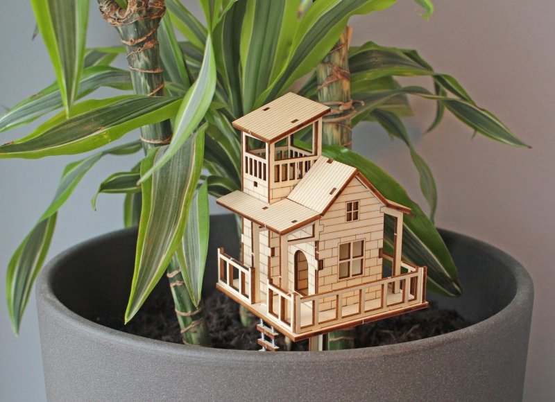 Mini Baumhaus DIY Set | Tiny Tree House DIY Set 🪴 - Geschenkebuddy