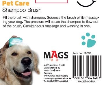 Pet Care Shamponier - und Massagebürste - Geschenkebuddy