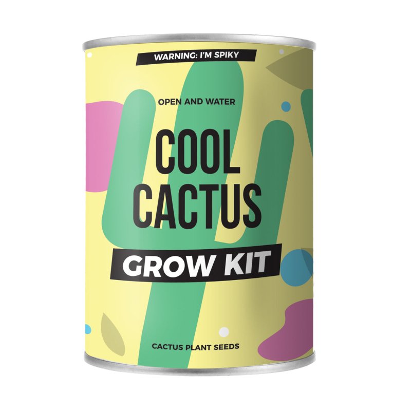 Pflanzen aus der Dose Kaktus | Grow Tin Cactus - Geschenkebuddy