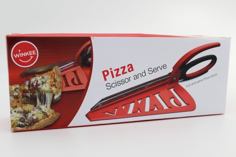 Pizzaschneider - Schere mit Servierfläche | Pizza Scissor and Serve - Geschenkebuddy