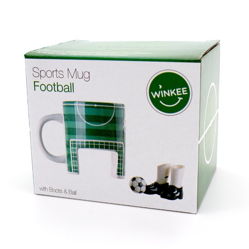 Produktbild Winkee - Fußball Tasse - Der Sportliche Kaffee Pott für Fußball Fans - Geschenkebuddy