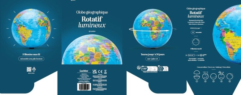 Rotierender Globus - Geschenkebuddy