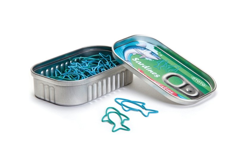 Sardine Paper Clips Büroklammern - Geschenkebuddy