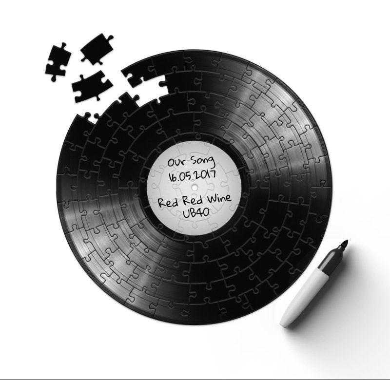 Schallplatten Puzzle | 12 Inch Record Jigsaw Puzzle - Geschenkebuddy