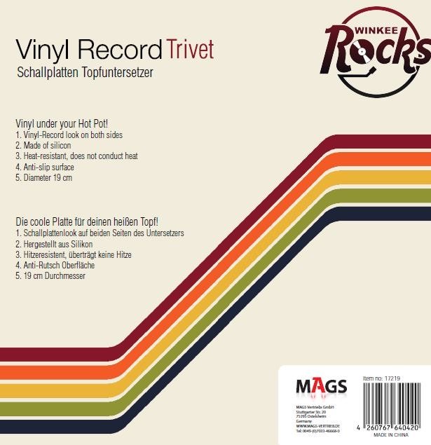 Schallplatten Topfuntersetzer - Geschenkebuddy