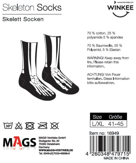 Skelett Socken - Geschenkebuddy