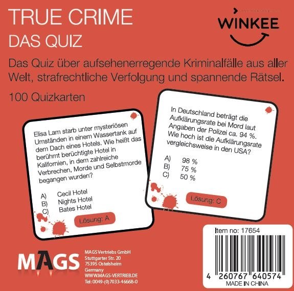 Winkee - Das True Crime Quiz - Geschenkebuddy