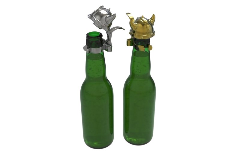 Winkee - Flaschenverschluss Wikingerhelm 4er Set - Geschenkebuddy