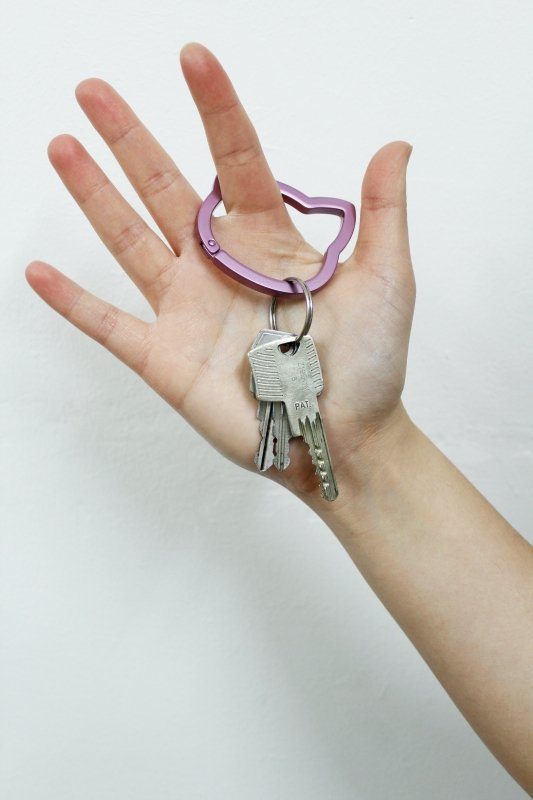 Winkee - Katzen Karabiner Set rosa, türkis - Geschenkebuddy
