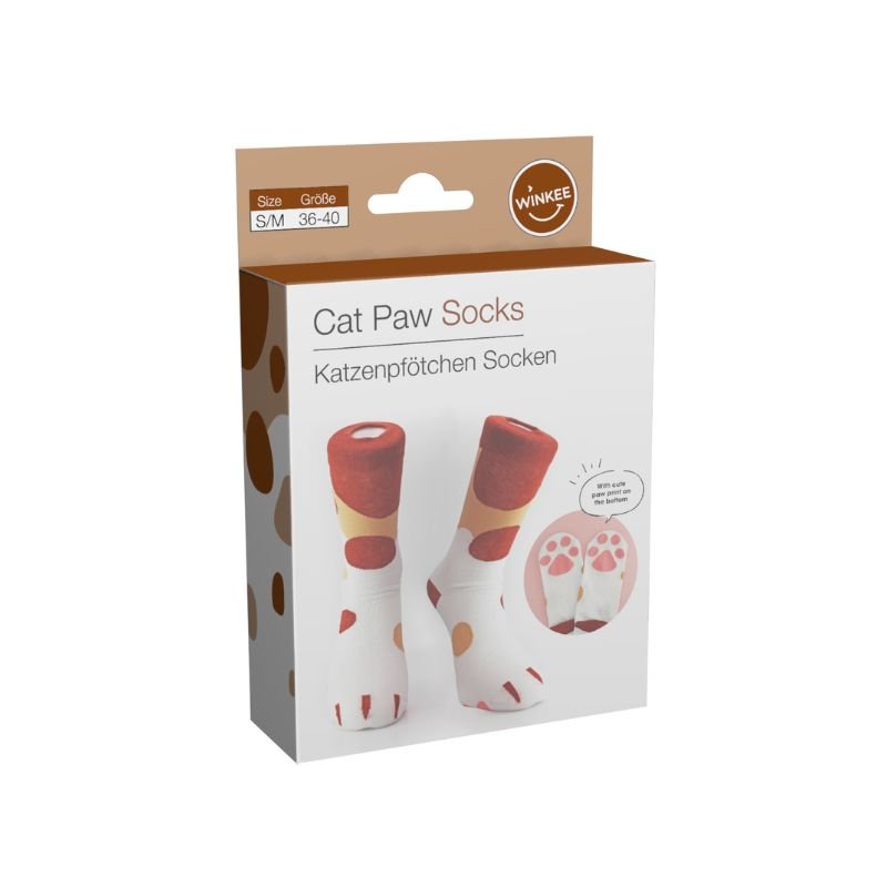 Winkee – Katzenpfoten Socken | Pfotenparadies für Katzenfans - Geschenkebuddy