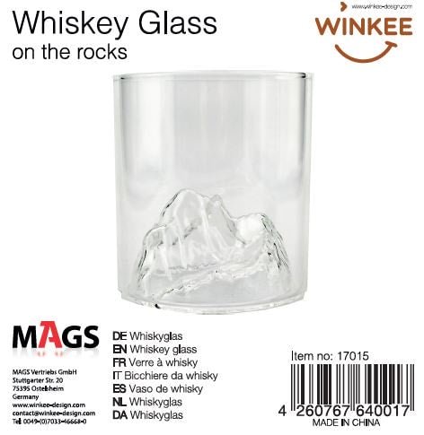 Winkee - Whiskey on the Rocks Glas | Elegantes Whiskyglas für Kenner - Geschenkebuddy