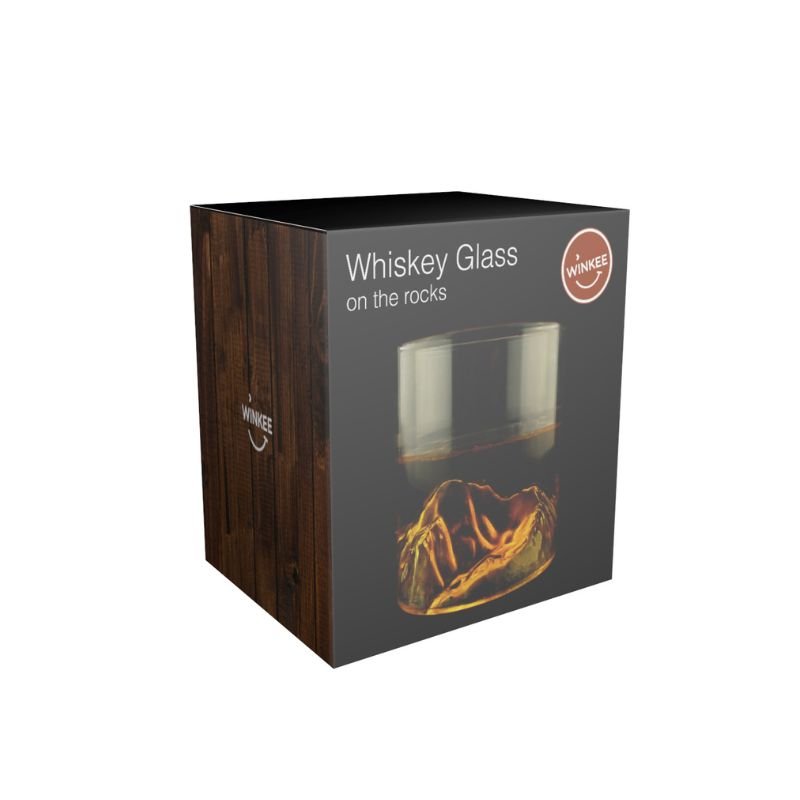 Winkee - Whiskey on the Rocks Glas | Elegantes Whiskyglas für Kenner - Geschenkebuddy