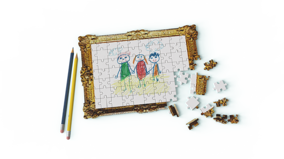 Do it Yourself Puzzle - Kinderzeichnung | Jigsaw Puzzle - Kid's Drawing